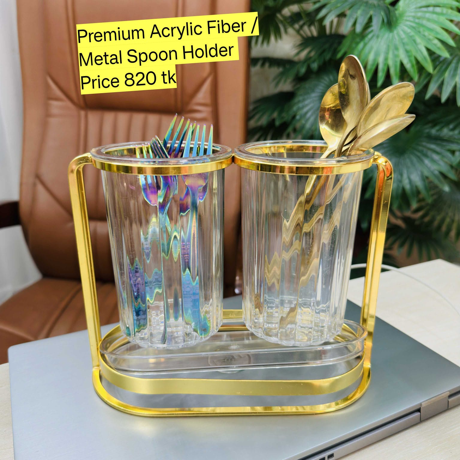 Spoon Holder Transparent Fiber 11
