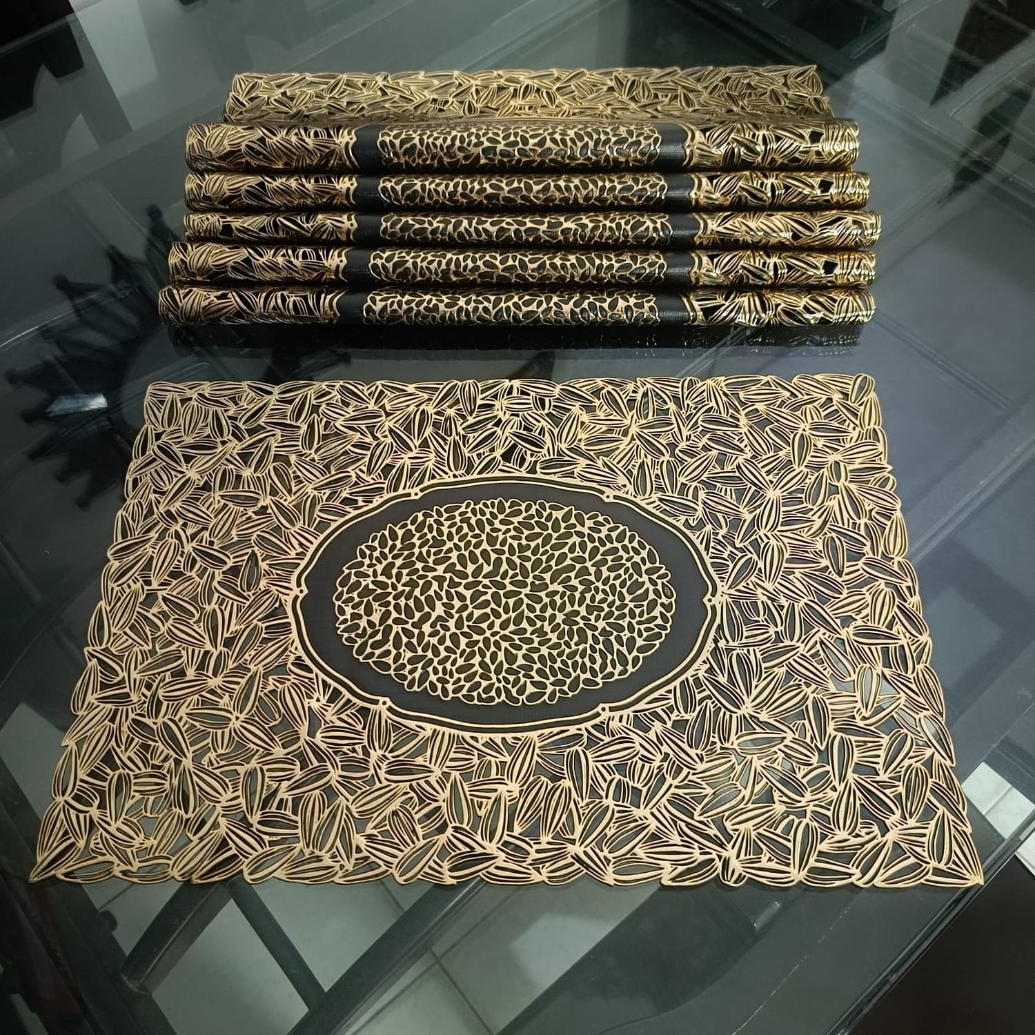 6 Pcs Placemat Fashion PVC Dining Table Mat Plate Pads 1024