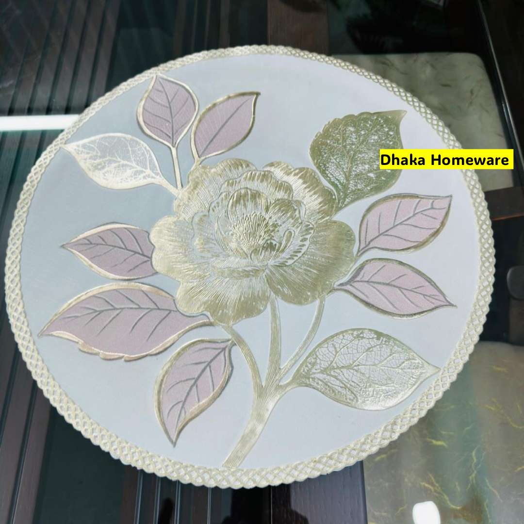 Premium New Flower Design Table Mats Pink