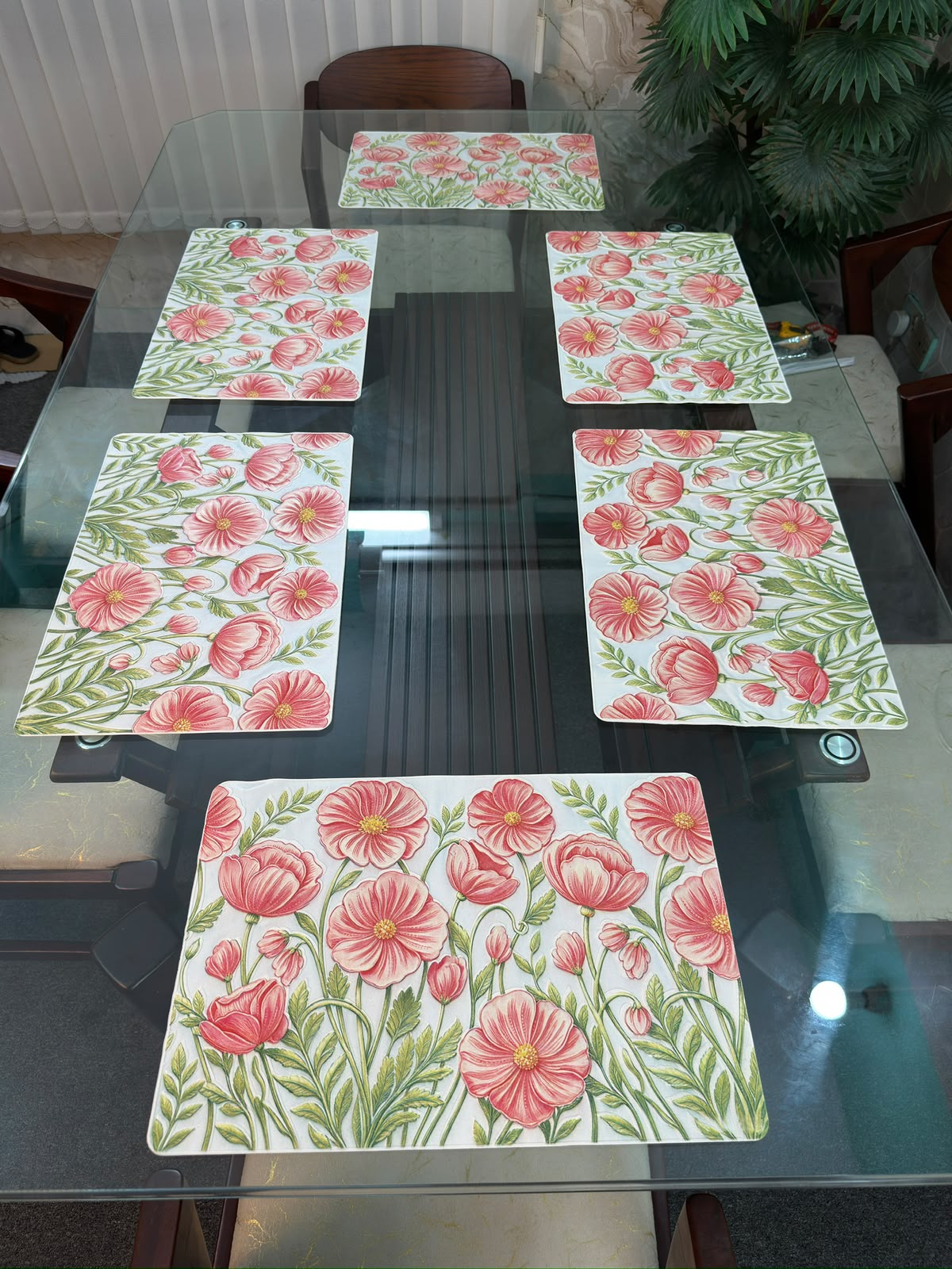 Premium New Flower Shaped Square PVC Mats 3010